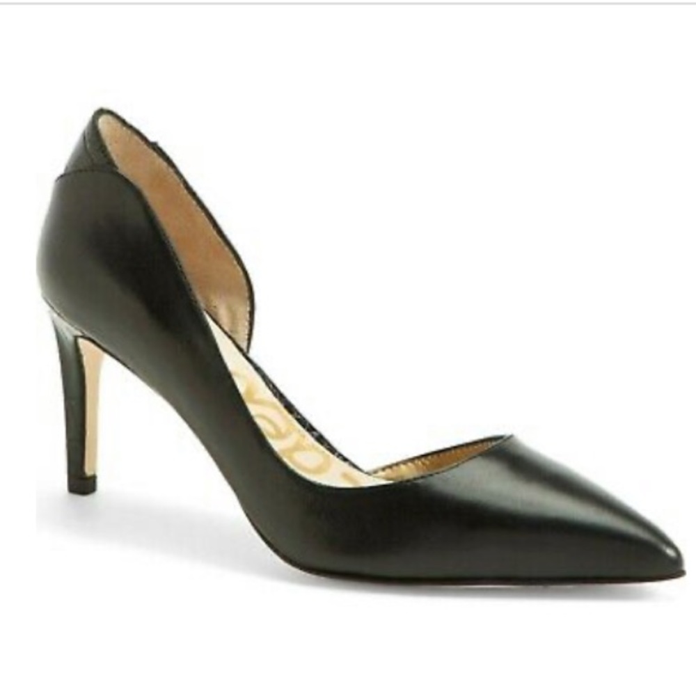 Sam Edelman Onyx half d’orsay heels